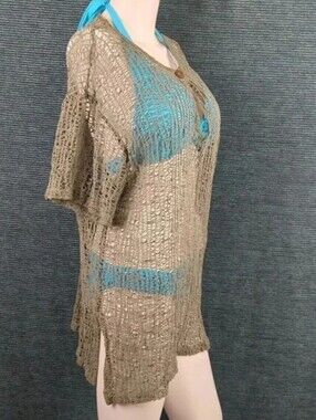 J Valdi Crocheted Swim Cover Up